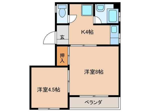 戌亥ビルの物件間取画像